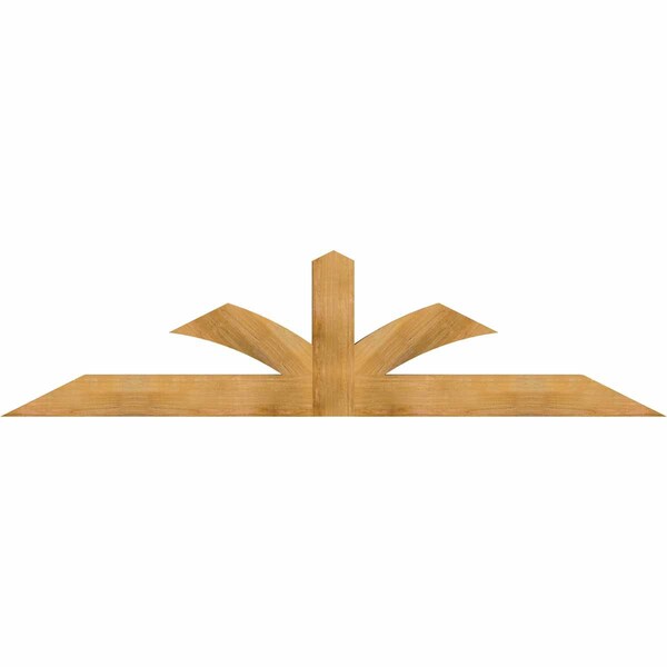 Ekena Millwork Richland Rough Sawn Timber Gable Bracket, Western Red Cedar, 96"W x 24"H x 4"D x 6"F, 6/12 Pitch GBW096X24X0406RIC00RWR - main